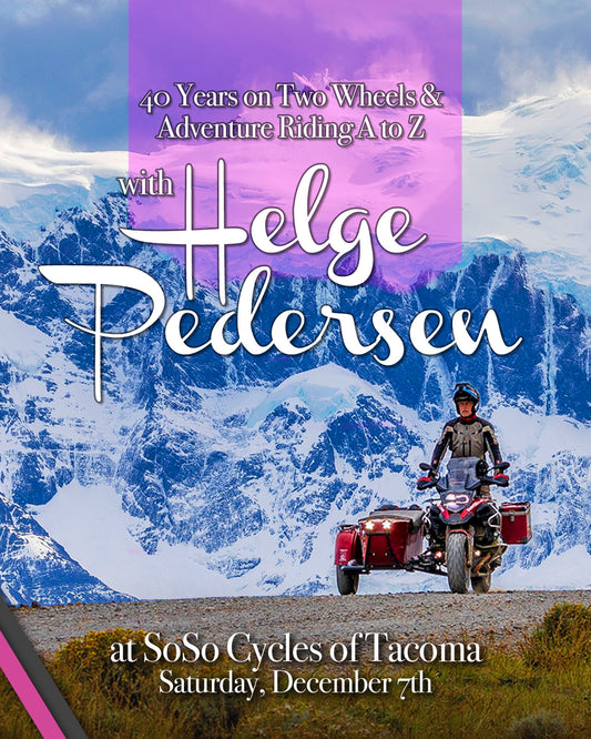 "40 Years on 2 Wheels" with Helge Pedersen - December 7th - 6pm to 9pm